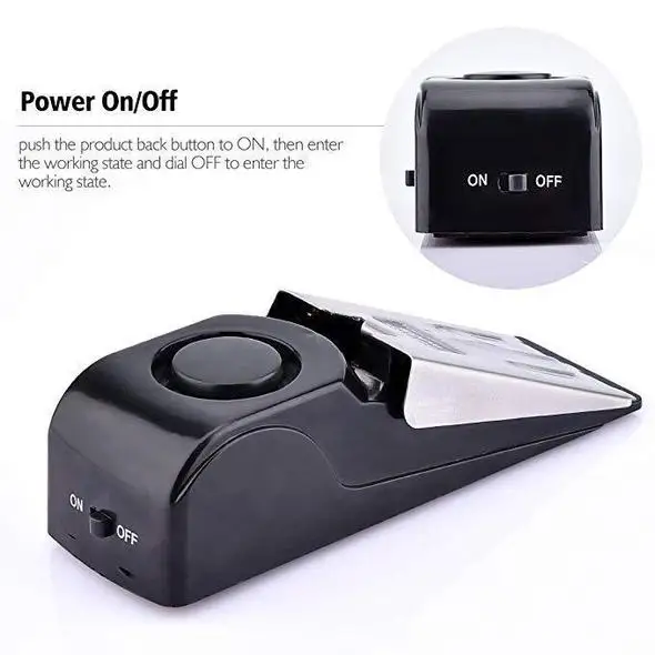 Factory Wholesale Single Household Self-protect Anti Burglary Safety Resistance Door Stop Alarm For Home