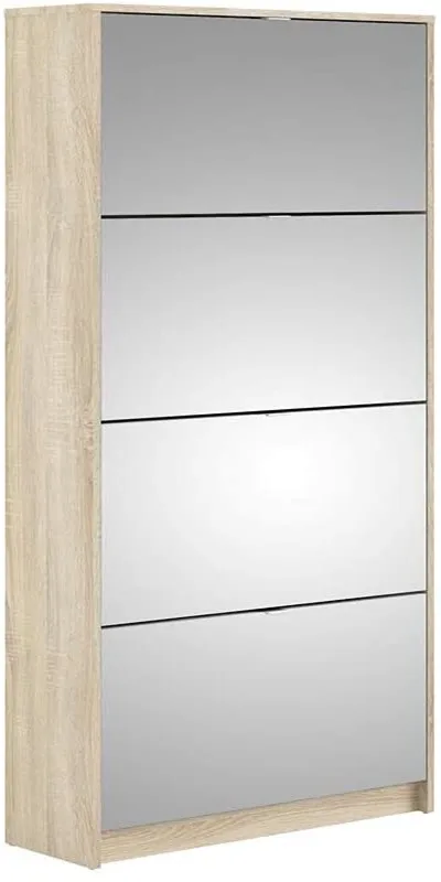 Room antique 4 door mirror trendy European minimalist tiny skinny narrow 15 mm PB shoe cabinet