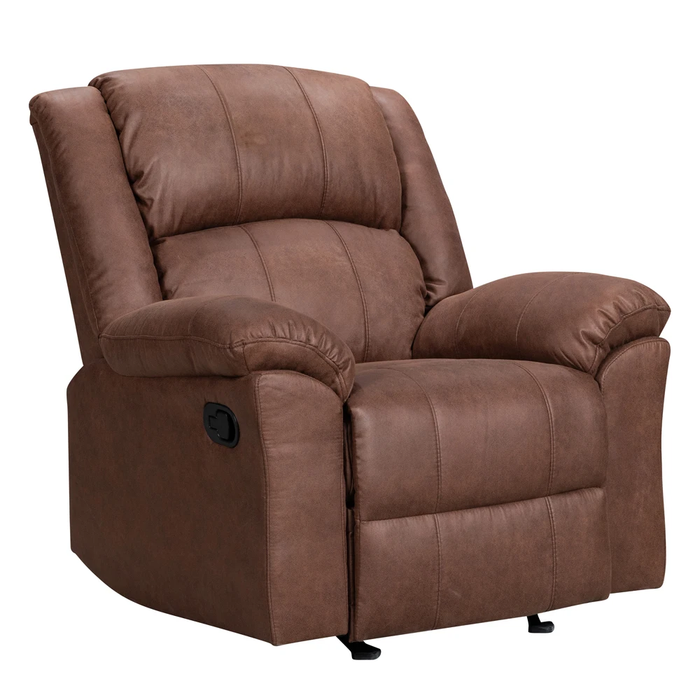 Velvet Fabric Lazy Rocker Recliner Chair Home Furniture Wood Modern Living Room Sofa Sectional Sofa Hotel American Style CN;ZHE