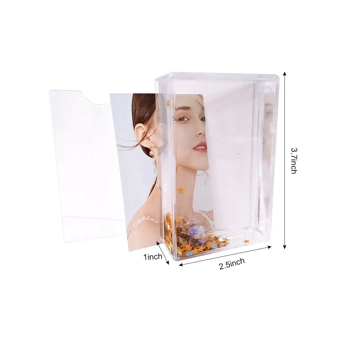  Заводская Прямая запись памяти 2x3 мини-размер Instax Жидкий блеск фоторамка с
