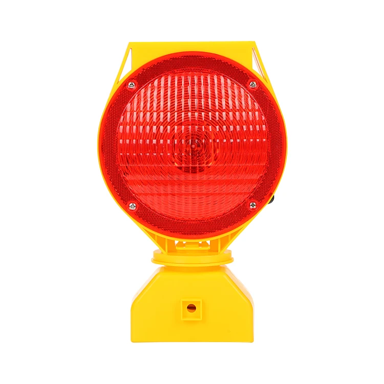 High Visibility Flashing Solar Powered Traffic Cone LED Barricade Light