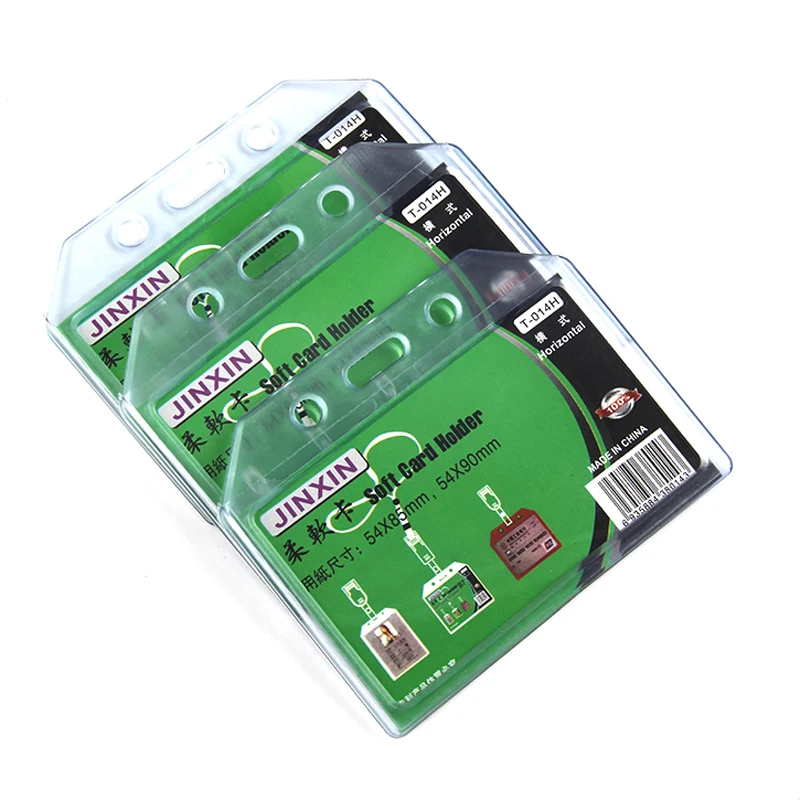 Hot Sale Clear Soft Plastic Id Card Holder