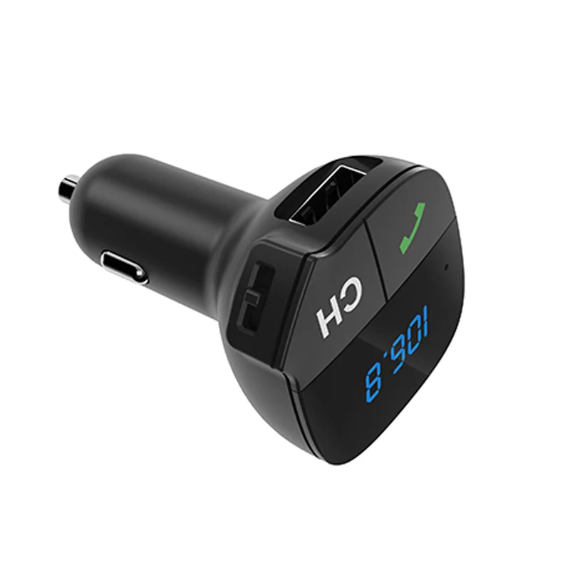 Custom Portable Hands free Wireless Radio FM Transmitter Car MP3 Player Car Stereo Music Player USB Car Phone Charger Adapter