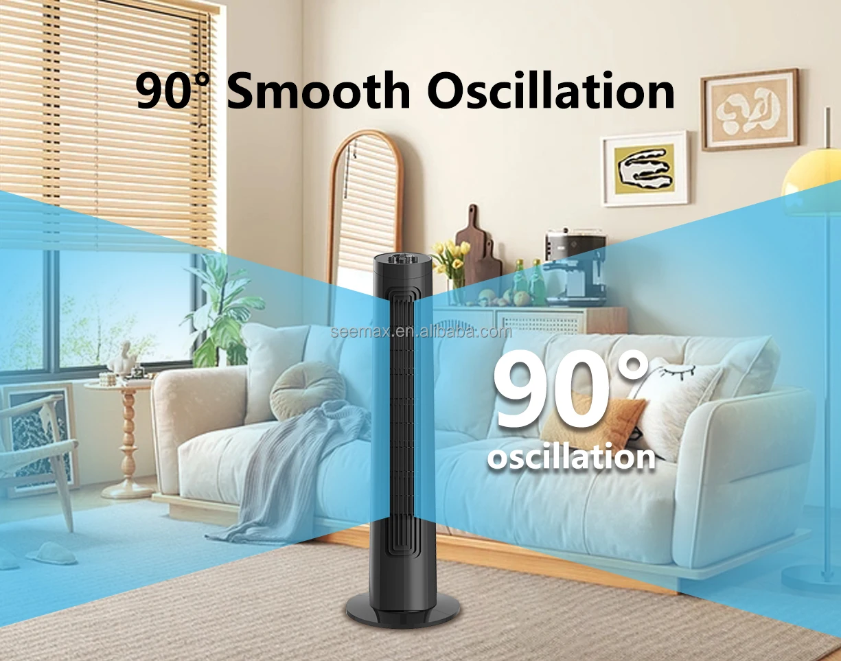 30inch tower fan electric silent floor bladeless inch air home ac vertical fan