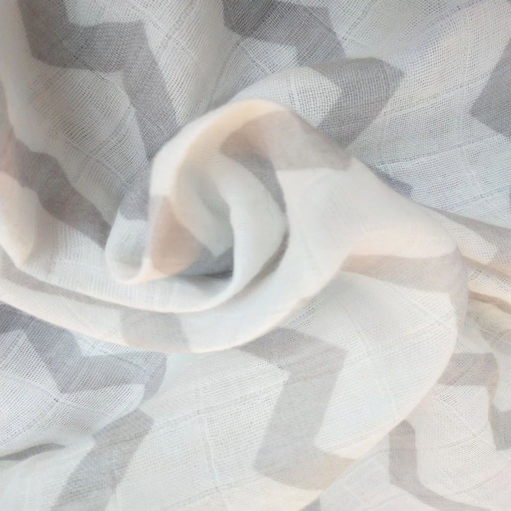 Custom Private Label Baby Swaddle Muslin 100% Cotton Blankets 3 Pack Muslin Wraps Blanket OEM Service 40 Unisex Floral Knitted