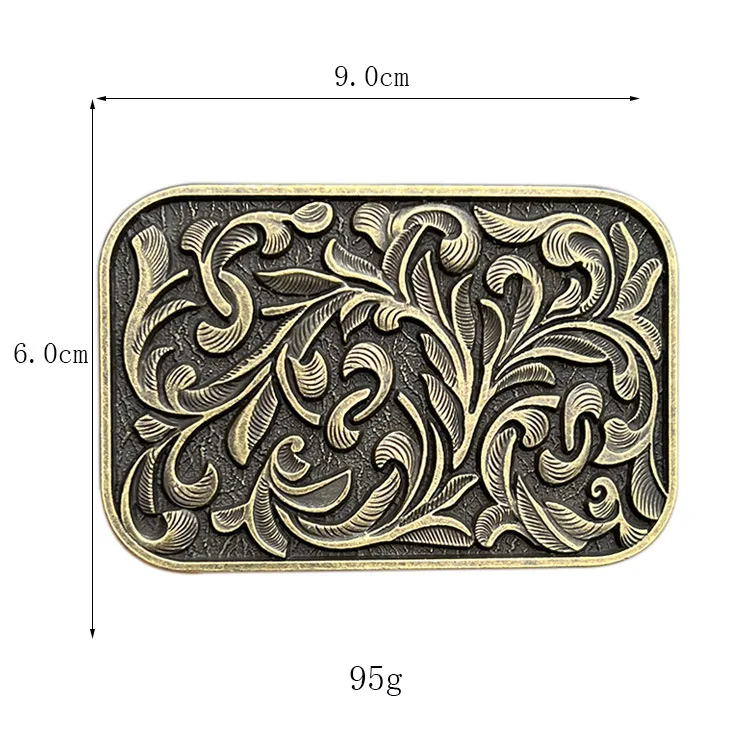 2024 Hot selling item antique gold and silver zinc alloy Western cowboy belt buckle American fashion belt buckle for men