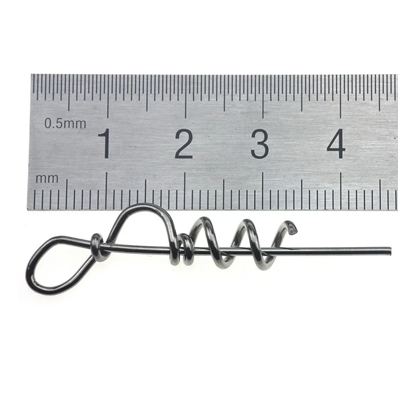 Spring Twist Lock Fishing Screw Dagger For Soft Lure bait Screw Dagger Stainless Steel Carp Fishing Tackle