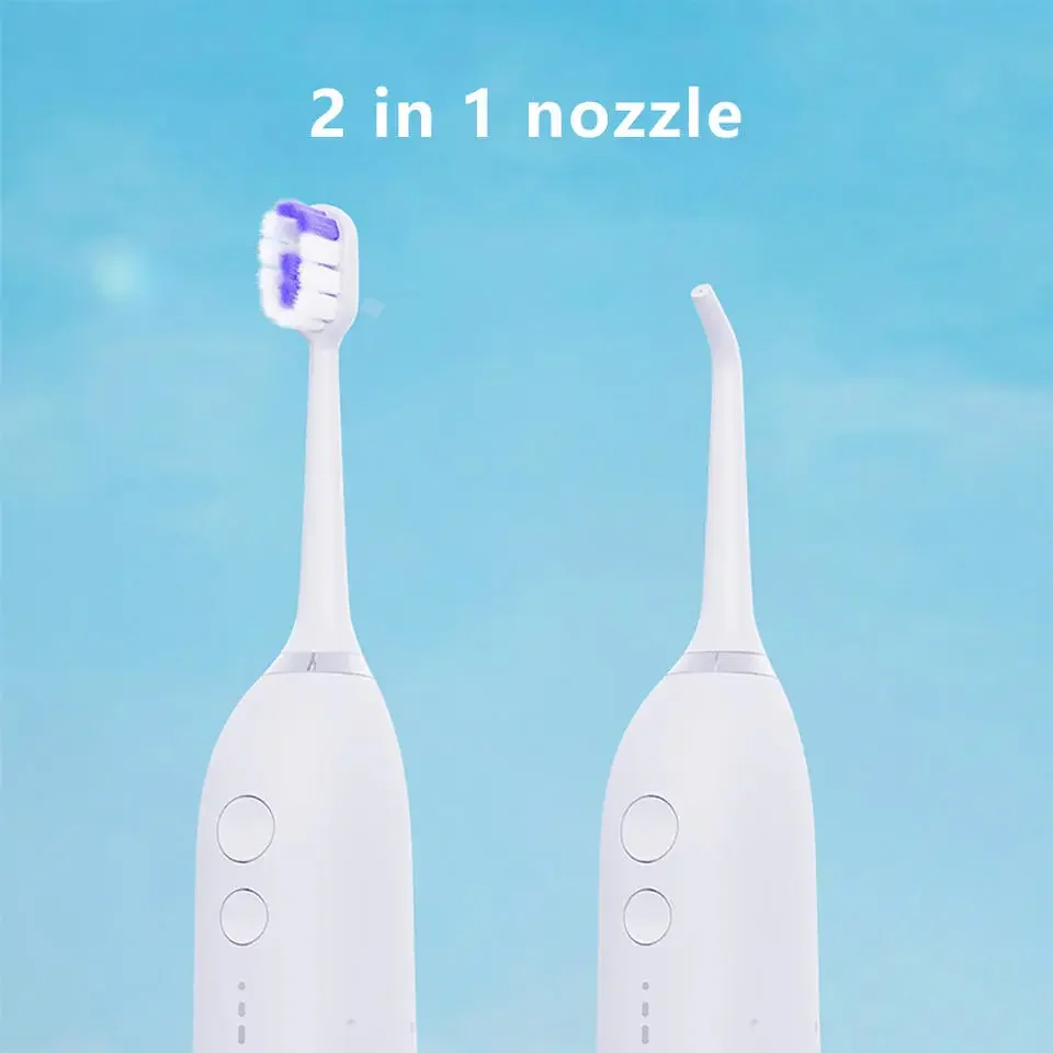 Portable Water flosser with Electric Toothbrush for Daily Clean,2 in 1 Teeth Cleaning Kit, Electric Toothbrush and flosser Combo