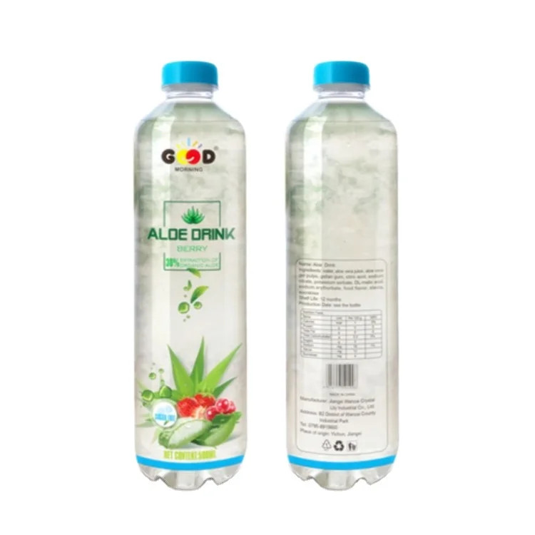 
30% organic aloe vera drink new label aloe drinks sugar free 500ml 