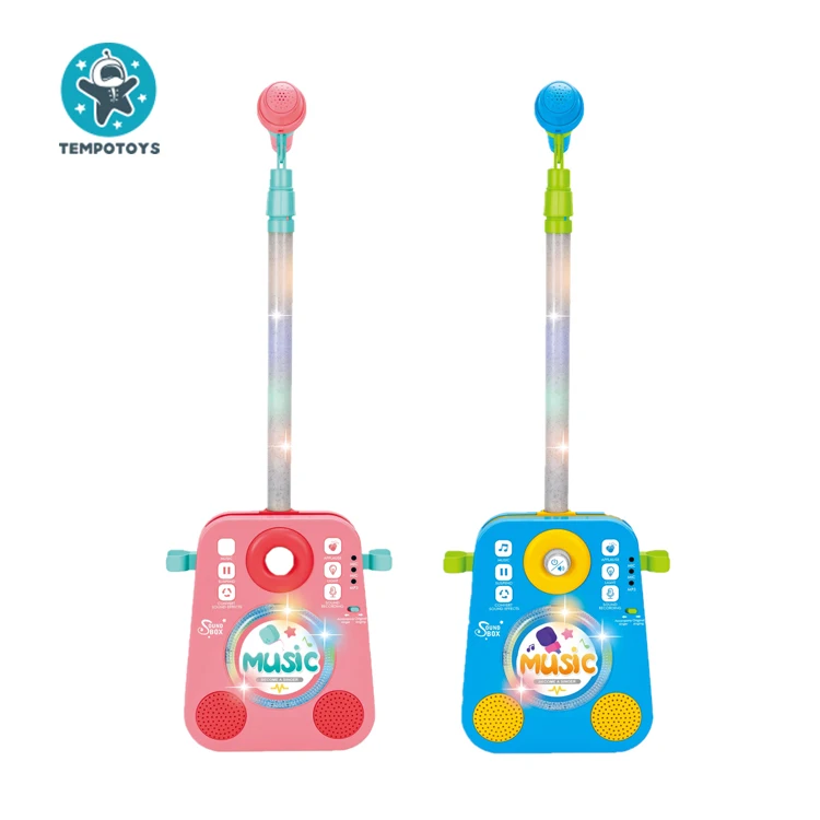 Tempo Toys Kids Toys 2023 Popular Kids Karaoke Speaker Musical Toys For Kids Microphone