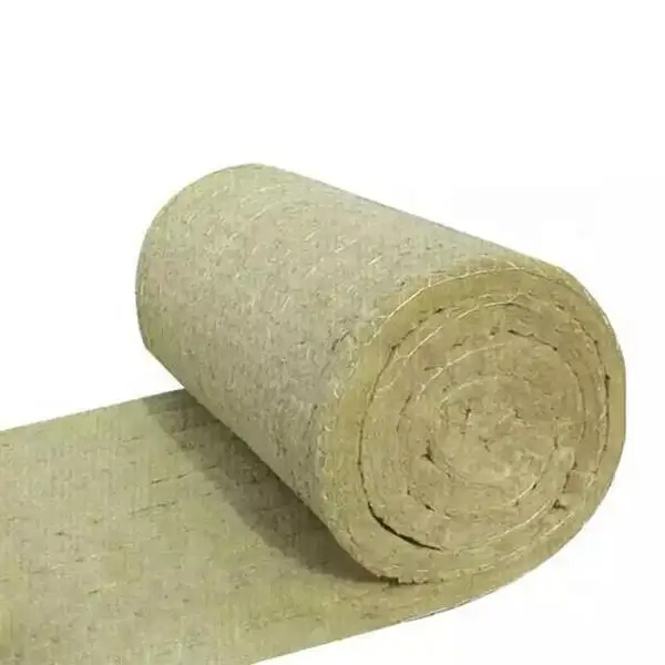 Factory price 100mm rock wool roll exterior wall rock wool insulation blanket fireproof insulation blanket