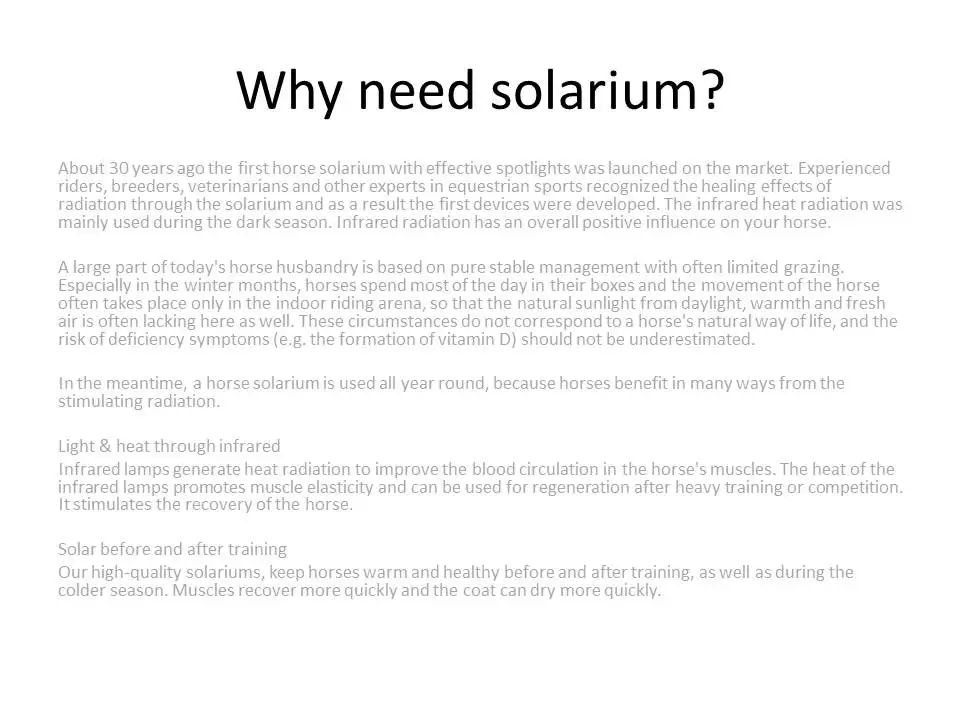 Classic Horse Stall Red Light Therapy Solarium for Large Animals Pet-friendly Equine Solarium