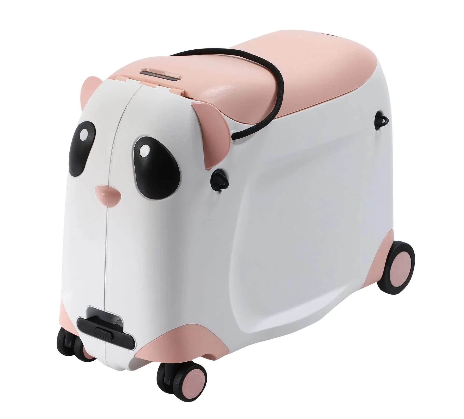 PP Cute Children Animal Design Panda Kids Ride on Rolling Suitcase Luggage for School Travel Trip
