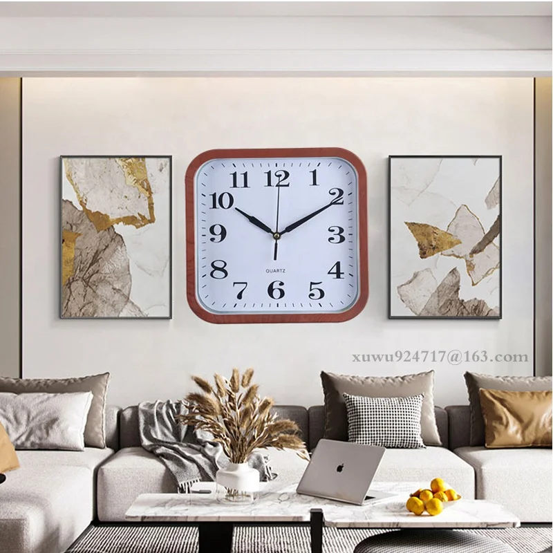New Decorative Wall Clock Luxury Modern Simple Nordic Clock Living Room Fashion Wall Clock