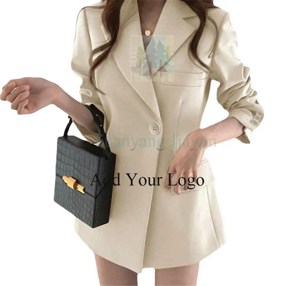 Custom New Plus Size Lady, Suit Coat Outerwear Tops Autumn New Blazers Fashion Office Women Chic Blazer/