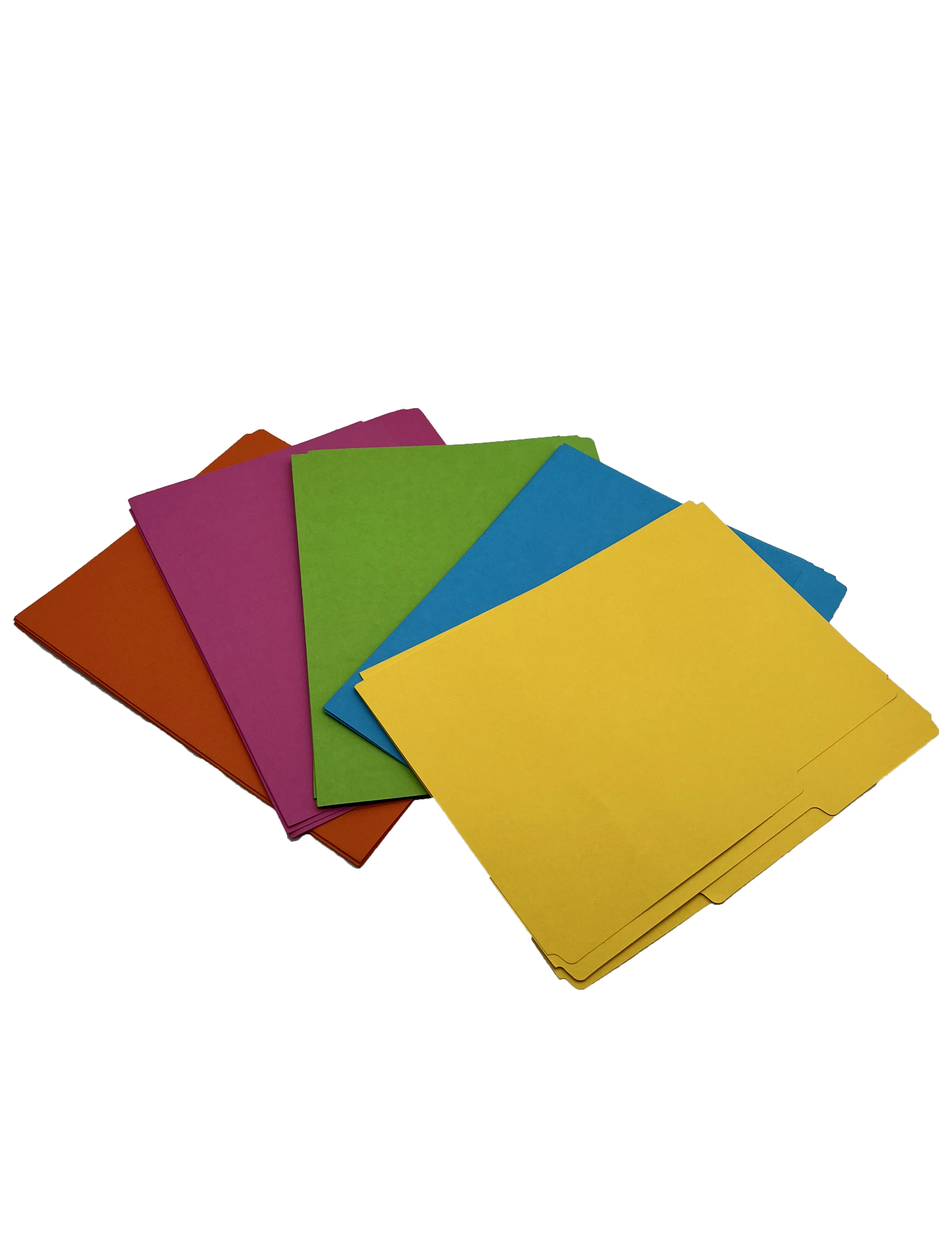 Customized A5 Paper Protection Document Manila File Folders for School Office Stationery File