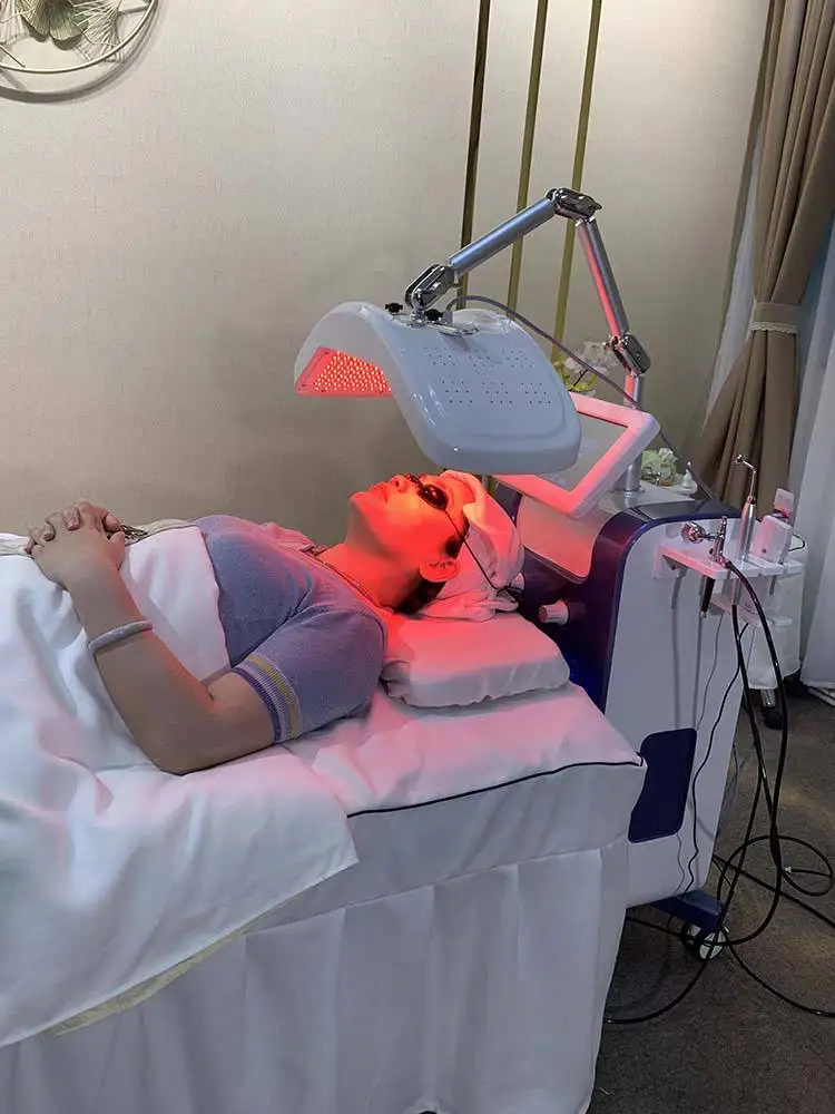 Professional Spa Beauty Equipment 7 Color Light LED Skin Care Diamond Peel Peeling Aqua Face Microdermabrasion Diamond Machine