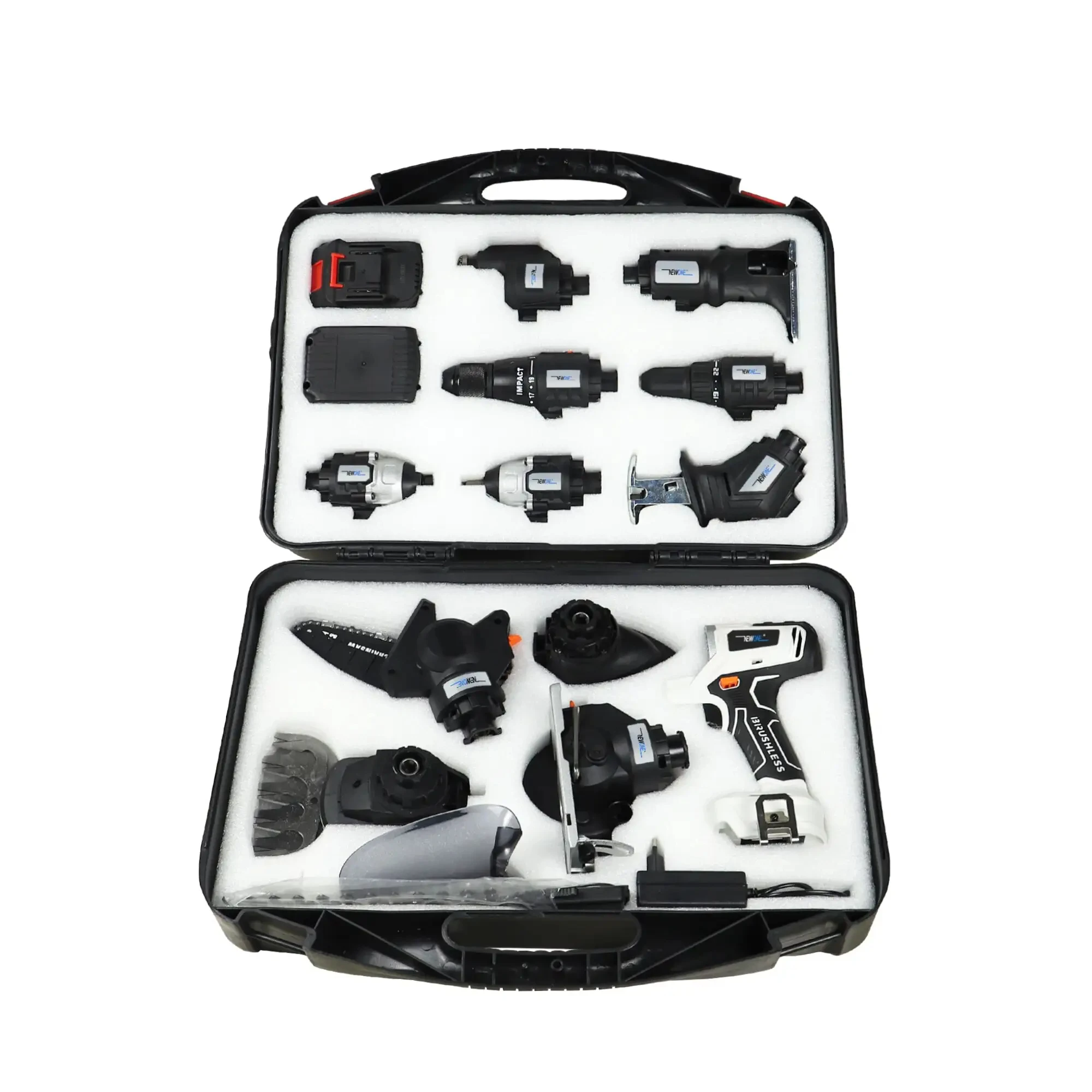 Hot Sale OEM 20V 12-in-1 Electric Cordless Power Set Multi-Function Rechargeable Lithium Battery 12-in-1 Combination Hard Case