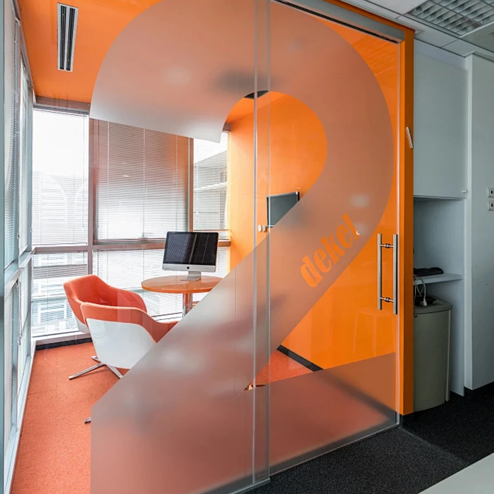 Customized Size Self Adhesive Frosted Window Glass Film Frosted Glass Sticker Frosted Glass Office Decoration Stickers
