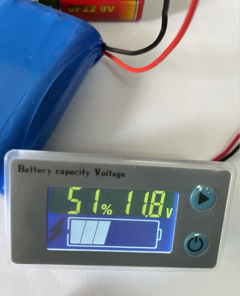 Colorful battery capacity indicator 10-100v suitable for Lithium lead acid lithium iron phosphate nickel metal hydride