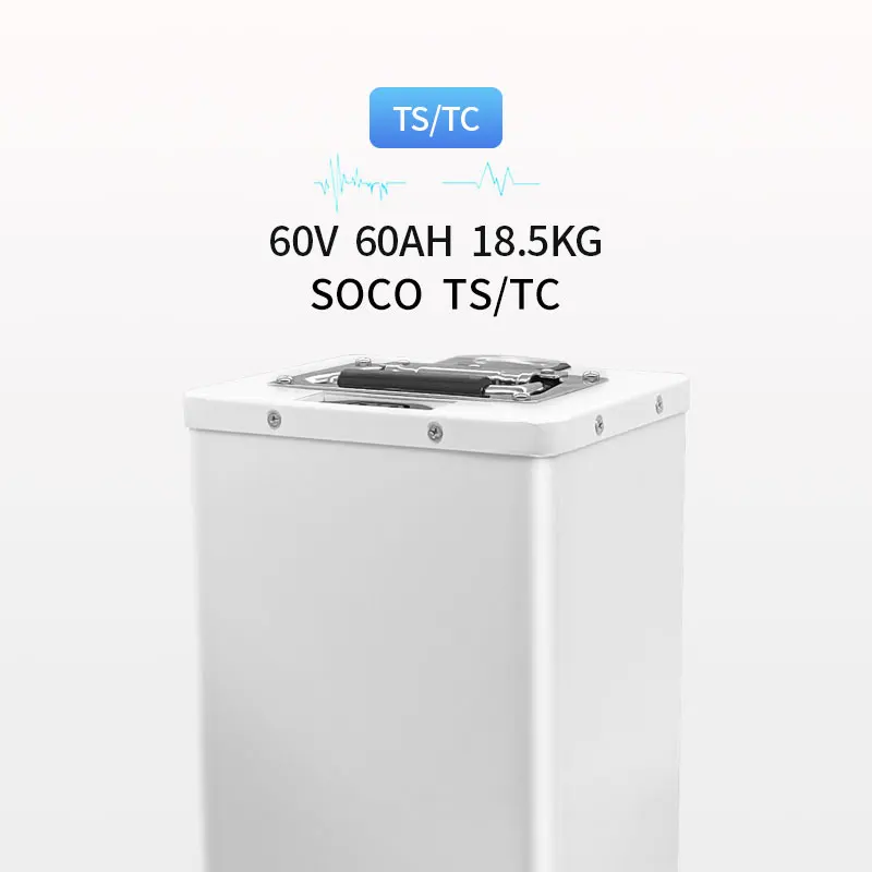 Аккумулятор большой емкости 60 в 60 ач для Super SOCO TS TC Ant BMS, прямая замена, совместим с двойными батареями 60 в 55 Ач 60 А