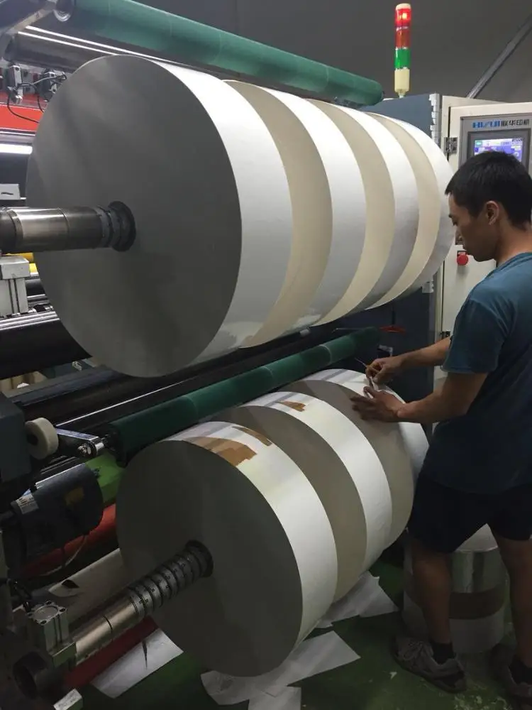 
S400-1600D high production laminated paper cup roll slitter and rewinder with auto loading system 