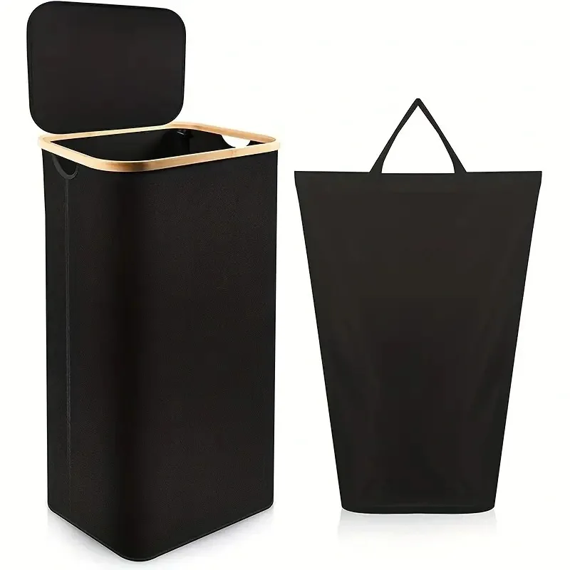 Large Capacity Laundry Bags Baskets with handles Folding Design with lid Resistant Foldable Bag Laundry Basket Storage hamper