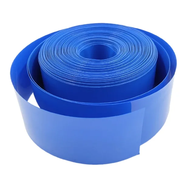 18650 Lipo Battery PVC Heat Shrink Tube Pack 17mm ~ 140mm Width Insulated Film Cover Skin Wrap lithium Case Cable Sleeve Blue