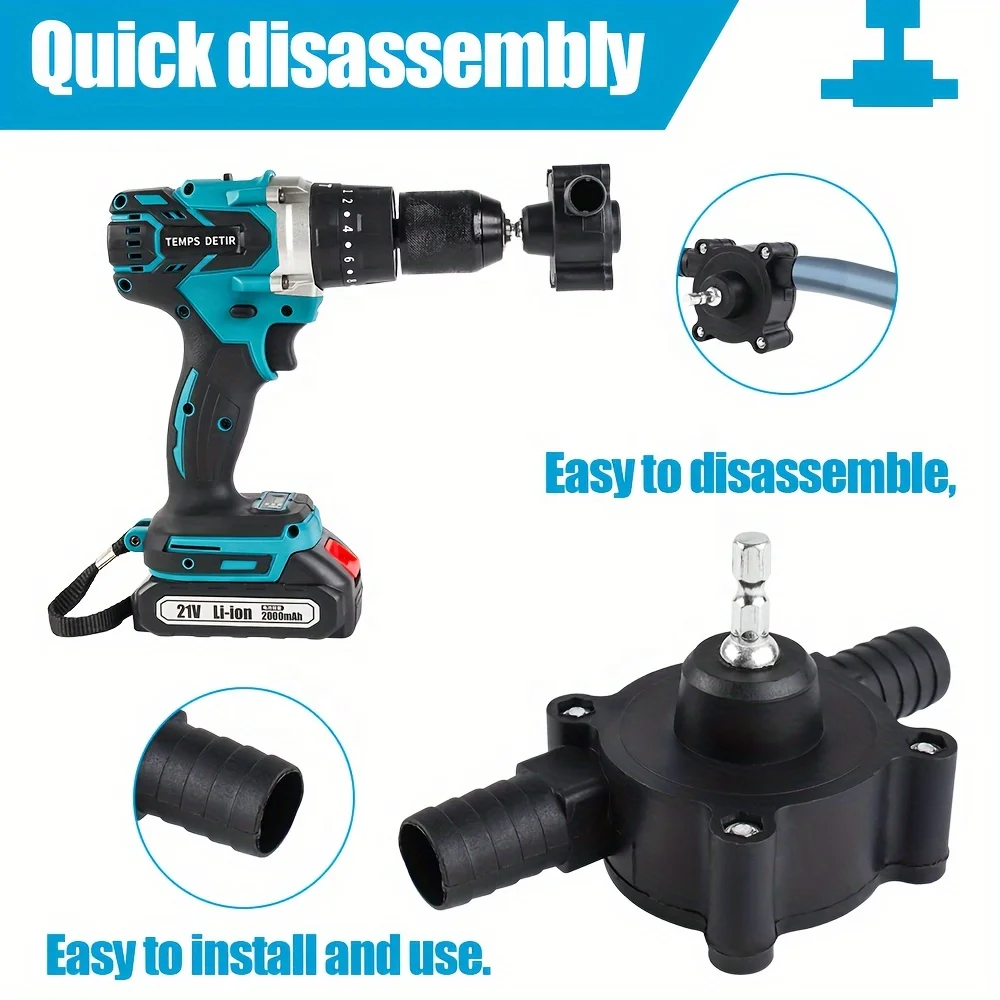 Household Water Pump Electric Hand Drill Pump For Garden Car Wash Pumping