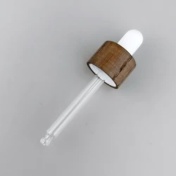 Деревянный флакон-капельница косметической упаковки деревяной крышкой эфирное масло стеклянный флакон-капельница пипетки черный 18 мм бамбуковый косметический флакон-капельница