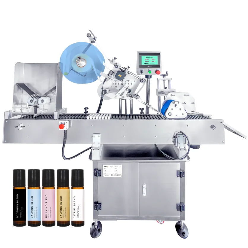 YIMU YM215 2025 new product small tubes auto horizontal bottle label applicator machine