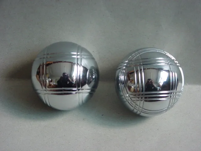 Good price sale bag of 3 petanque balls metal silver petanque bocce boule balls