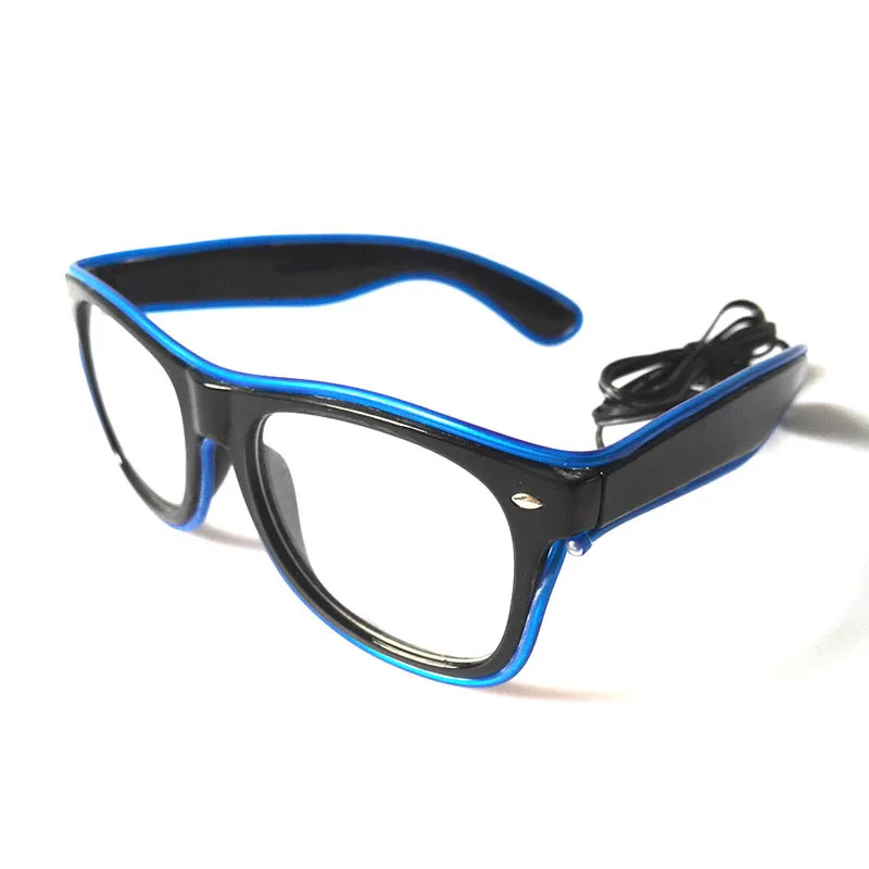 Flashing Glasses EL Wire LED Glasses Glowing Party Supplies Lighting Novelty Gift Bright Light Festival Party Glow Sunglasses