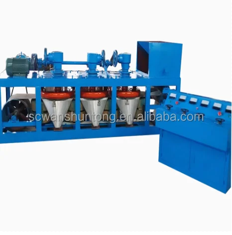 Gauss Mineral Monazite Magnetic Separator 3 Disc Dry Belt Electromagnetic Magnetic Separator