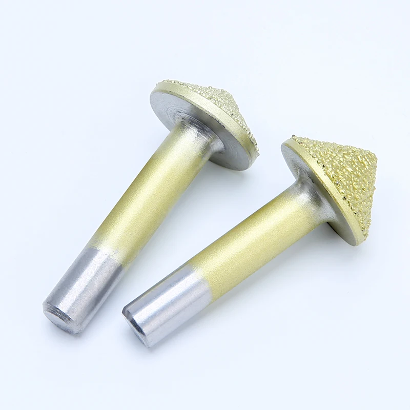 HUHAO stone engraving cutter mushroom type marble milling cutter cnc granite router bit jade engraving bit with coated