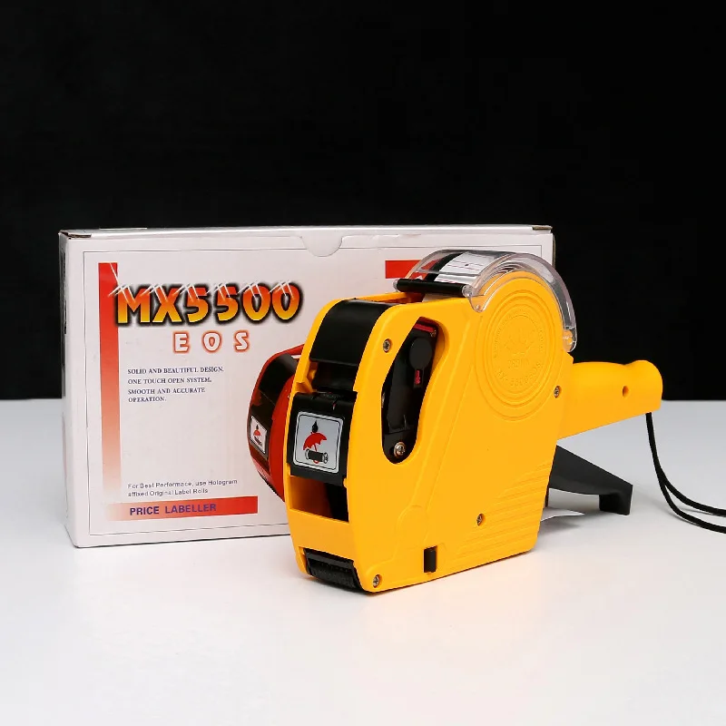 Портативная ручная машина для печати этикеток с точным управлением EOS 5500, 1 линия, 8 знаков, цена