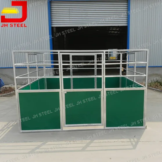 China Factory Supplied Custom Size Cheap Galvanized Horse Stables Box Horse Stall with Hdpe Infilling for Rent