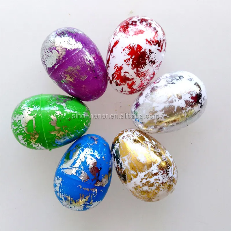 Easter party colorful glitter plastic decoration eggs present gift