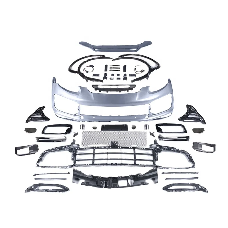 For Porsche Cayenne 2011-2014 year 958.1 upgrade 2018-up 9Y0 front bumper Turbo-style bumper facelift bodykit wheel arch