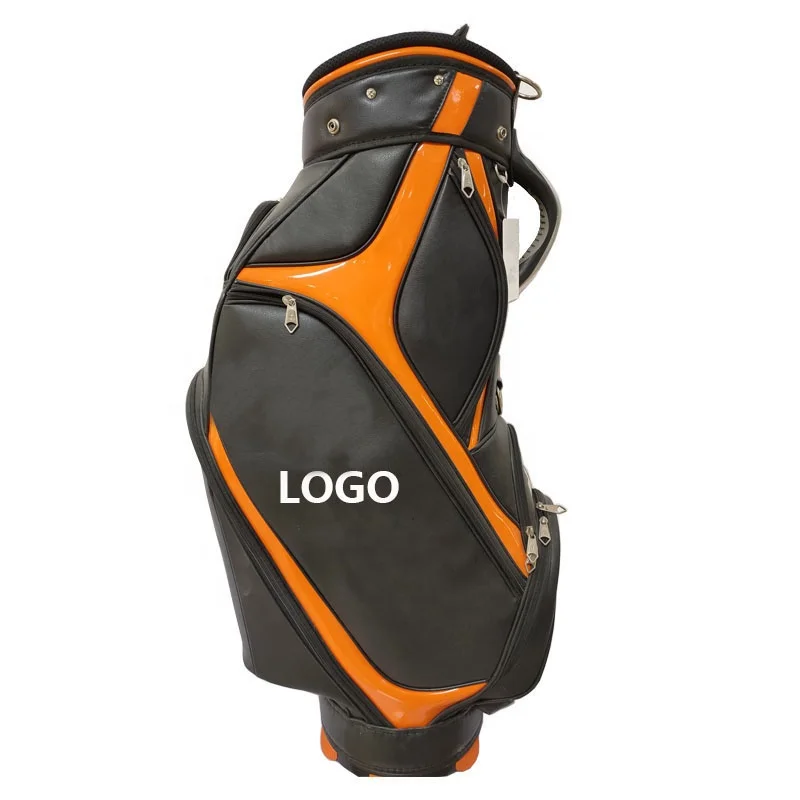 OEM Black Leather Sunny Golf Ball Pouch Bag Golf Travel Bags Custom