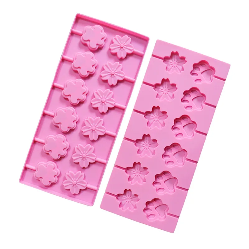 Saffron Multiple Designs silicon melting lollipop resin mold candy gummy molds cartoon dinosaur monkey Christmas 3d mold