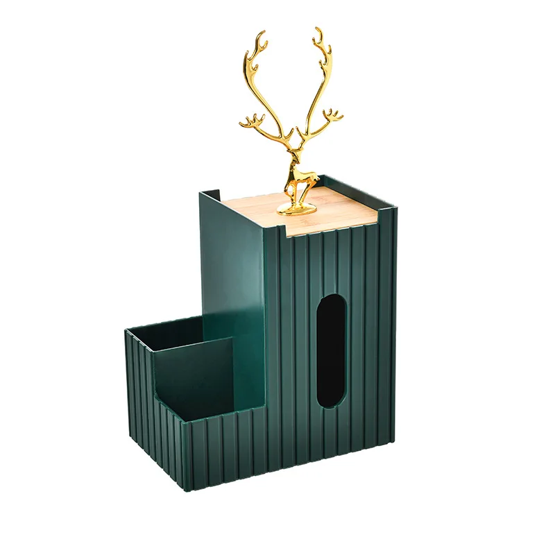 European-style Plastic Household Desktop Decoration Elk Jewelry Cosmetics Finishing Storage Box Paper Pumping Tissue Box