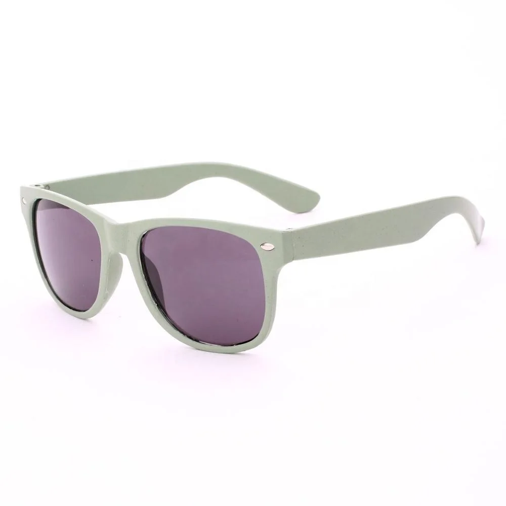 Hot Sales Custom Logo New Material Wheat Straw Recycled Plastic Sun Glasses Sunglasses 2020