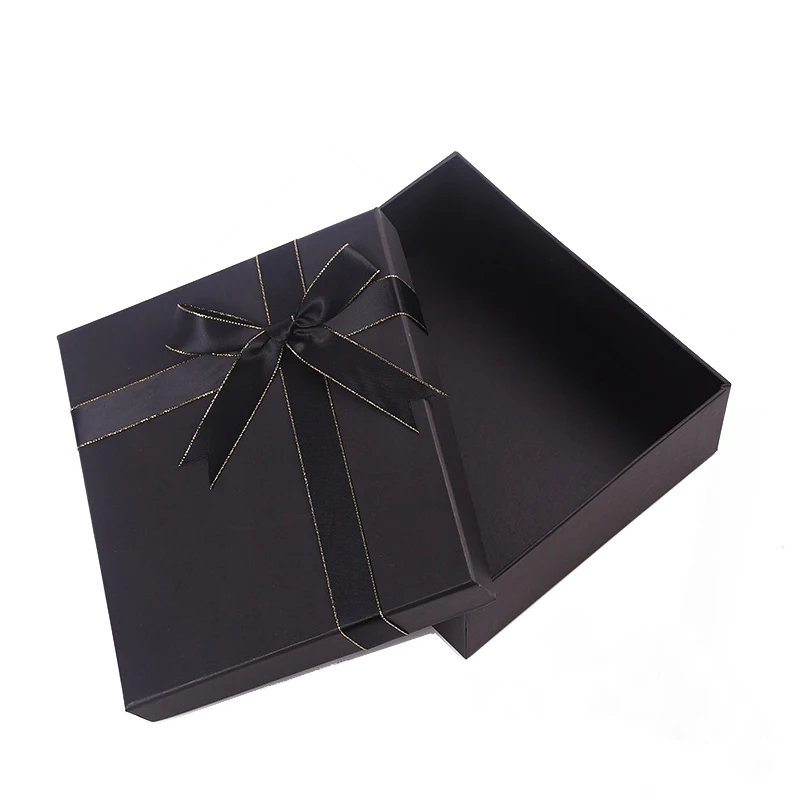 
Custom Logo Fashion Packing Box With Lid Black Color Cardboard Corrugated Carton Packaging Boxes For Cosmetics 