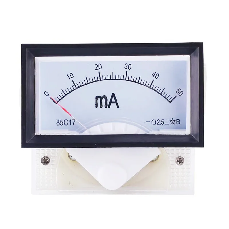 The High Quality DC Voltmeter 85C17 71*41mm Volt Meter Pointer Analog Panel Meters
