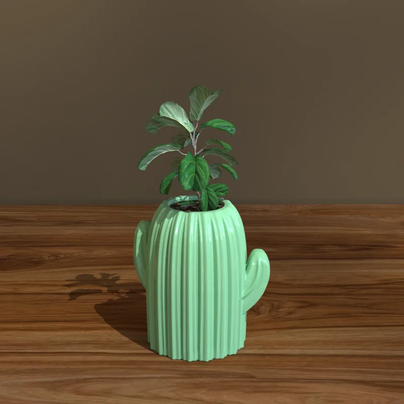 Hot Selling Luxury Ceramic Vases Modern and Minimalist Design for Home Decoration Glazed Ceramic Cactus Vase