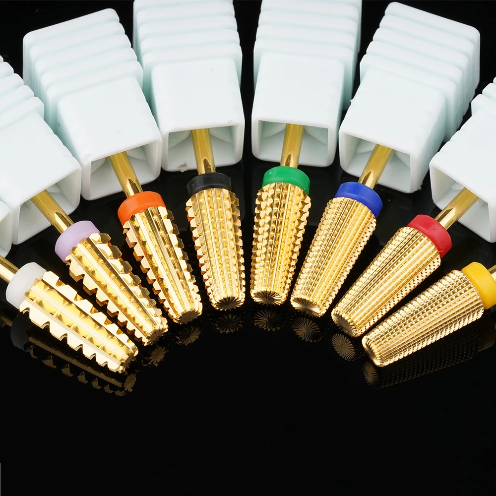 Free Sample Wholesale Professional tungsten  Purple Tornado New Type Manicure Anti-flying Dust E-file 5 in 1 nail drill bits