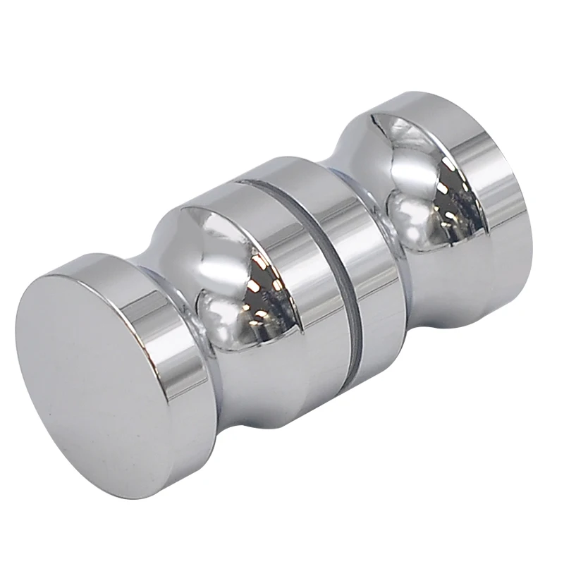 Contemporary Glass Bathroom Knobs Pull Door Aluminum Knob  Flush Door Knob