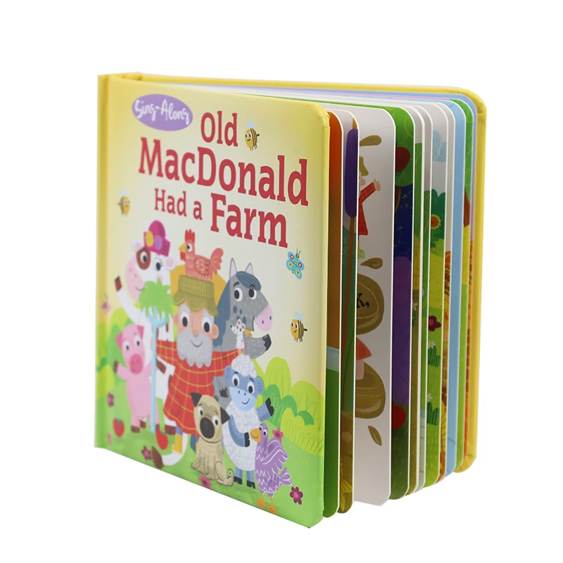 Picture Coloring HardCover Art Books Children cardboard Books Printing Service Kids story children board books printing for Kids