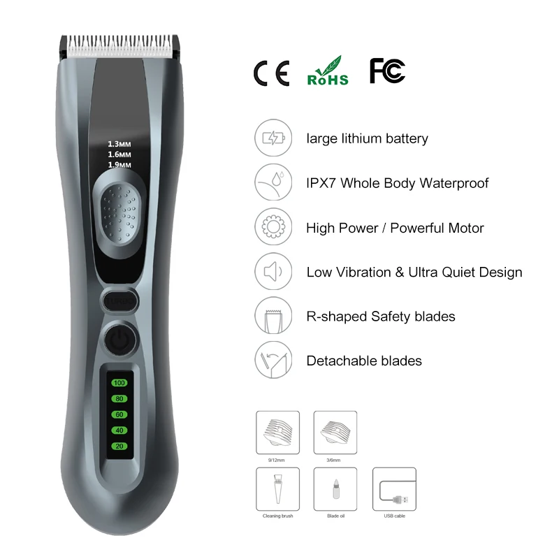2022 Pop Colorful Washable Barber Clipper Cordless Professional Hair Clippers Rechargeable Clippers Men Barber